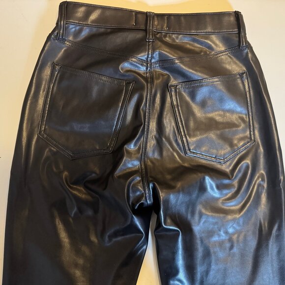 Abercrombie Mixed Fabric Curve Love High Rise Ankle Straight Jean - NWT, 26S - Picture 6 of 6